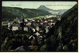 Bad Schandau / Sächs. Schweiz  -  Vom Fahrstuhl Aus Gesehen   -  Ansichtskarte  Ca.1910    (3959) - Bad Schandau