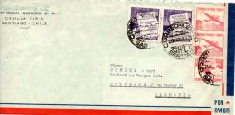 CHILI. PA 176 De 1958 Sur Enveloppe Ayant Circulé. Antarctique Chilien. - Sonstige & Ohne Zuordnung