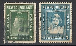 TERRE NEUVE  NEWFOUNDLAND  2 TIMBRES  TB - 1908-1947