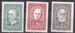 Argentina 0598/600 ** Foto Estandar. 1959 - Unused Stamps
