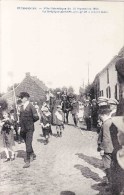 HUISSIGNIES - Fête Patriotique Du 12 Septembre 1920 - La Belgique Glorifiée, Groupe De 3 Jeunes Filles - Carte Animée - Chièvres