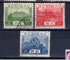 J+ Japan 1926 Mi 177-79 Darstellungen - Used Stamps