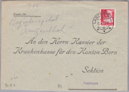 Heimat BE LANGENTHAL 1937-05-12 Portofreiheit Gr#316 Bezirksspital Brief - Franchigia