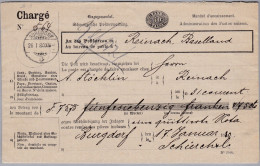 Heimat BE BURGDORF 1880-01-26 Auf Chargé Einzugsmandat - Lettres & Documents