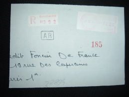 DEVANT LR AR VIGNETTE PR à 12 20 Du 09 12 80 94-CHOISY-LE-ROI VAL DE MARNE (94 VAL DE MARNE) - Cartas & Documentos