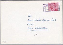 Heimat BE WANGEN AN DER AARE 1971-11-07 Bahnstations-Stempel Auf Brief Nach Wallisellen - Railway