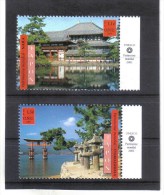 UPU952 UNO GENF 2001 Michl 415/16  BOGEN  - MARKEN  Mit TABS ** Postfrisch - Unused Stamps