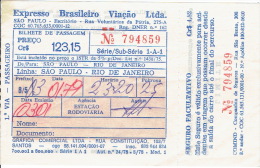 Expresso Brasileiro Viaçao Ltda - SAO PAULO - RIO DE JANEIRO - Data Emissao : 3/07/1979 - Mundo