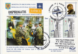 ROMANIAN ARMED FORCES IN NATO, PC STATIONERY, ENTIER POSTAUX, 2002, ROMANIA - OTAN