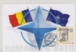 NATO ANNIVERSARY, CM, MAXICARD, CARTES MAXIMUM, 2009, ROMANIA - OTAN