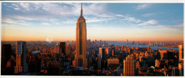 New York Panoramic Postcard, Empire State Building Sunrise - Tarjetas Panorámicas