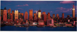 New York Panoramic Postcard, Midtown Skyline And Hudson River - Tarjetas Panorámicas