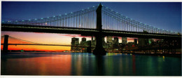 New York Panoramic Postcard, Sunset Over The East River - Panoramic Views