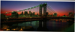 New York Panoramic Postcard, Manhattan Bridge - Panoramic Views