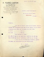 Facture Faktuur - Brief Lettre - A.Fourez - Carton Anvaing - Leuze 1933 - Engrais - Landwirtschaft