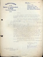 Facture Faktuur - Brief Lettre - Landbouwersbond Brugge 1933 - Landwirtschaft