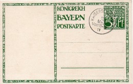 ALLEMAGNE BAVIERE ENTIER POSTAL 1911 - Andere & Zonder Classificatie