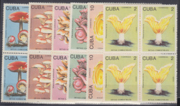 1989.10- * CUBA 1989. MNH. HONGOS. MUSHROOMS. FUNGUS. CHAMPIÑONES. COMPLETE SET. BLOCK OF 4. - Ongebruikt