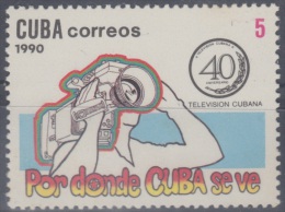 1990.8- * CUBA 1990. MNH. 40 ANIV TVC. TV * CUBANA. - Nuevos