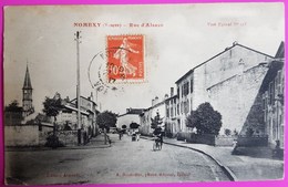 Cpa Nomexy Rue D'Alsace Carte Postale Vosges - Nomexy