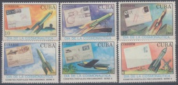 1990.16- * CUBA 1990. MNH. HISTORIA POSTAL. COHETE POSTAL. POSTAL ROCKET. POSTAL HISTORY. COMPLETE SET. - Ongebruikt