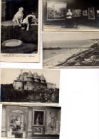 FIVE REAL PHOTOGRAPHS OF RUSSELL-COTES ART GALLERY AND MUSEUM - INSIDE, OUT AND VIEWS  - BOURNEMOUTH - Bournemouth (avant 1972)