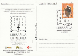 10124- MEDICAL PHILATELIC EXHIBITION, SPECIAL POSTCARD, 2011, ROMANIA - Covers & Documents