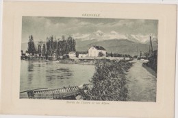 Cpa,grenoble, Isère,bord De L´isère Et Les Alpes,( La Tronche),barque Du Passeur,38 - La Tronche