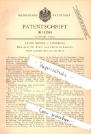 Original Patent - Anton Behnes In Papenburg A.d. Ems , 1897 , Webstuhl Für Rohrgewebe , Weber , Weberei !!! - Papenburg