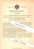 Original Patent - Rudolph Meffert In Hilchenbach B. Siegen , 1898 , Faßmantel Aus Mehreren Lagen , Fass , Fässer !!! - Hilchenbach