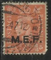 COLONIE OCCUPAZIONI STRANIERE MEF 1943 - 1947 M.E.F. 2 P USED - Britse Bezetting MEF