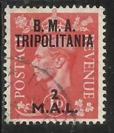 TRIPOLITANIA BMA 1948 B.M.A.2 M SU 1 P TIMBRATO USED OBLITERE´ - Tripolitania