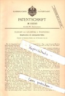 Original Patentschrift - Florian Von Grubinski In Warschau , 1897 , Dampfmaschine Mit Schwingendem Kolben !!! - Autres & Non Classés