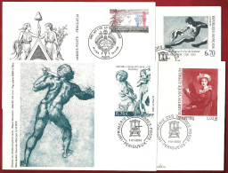 Lot 4 Pseudo-entiers Officiels France Cachet Imprimerie Timbres Périgueux 1992-1995-2003-2004 Documents De La Poste - Pseudo-officiële  Postwaardestukken