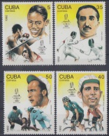 1992.22- * CUBA 1992. MNH. OLYMPHILEX. ESCRIMA. BOXEO. CICLISMO. BEISBOL. FENCING. BOXING. CYCLING. BASEBALL. - Nuovi