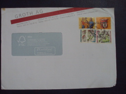 Switzerland Cover With Some Different Stamps - Brieven En Documenten