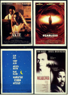 4 X Kino-Karten Von Cinema  -  Faerless , Jenseits Der Angst - Manhatten Murder Mystery - Philadelphia - Die Akte - Other & Unclassified