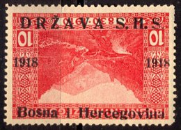YUGOSLAVIA - JUGOSLAVIA - BOSNIA  S.H.S  -   ERRORS  Ovpt. INVERTED - RIVER  - **MNH - 1918 - Neufs