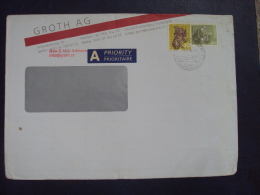 Switzerland Cover With Animal Stamp - Brieven En Documenten