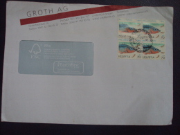Switzerland Cover With Fish Stamps - Lettres & Documents