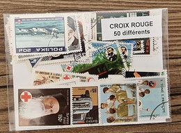 CROIX ROUGE Lot De 50 Timbres Tous Différents Neufs Et Oblitérés. Satisfaction Assurée - Rotes Kreuz