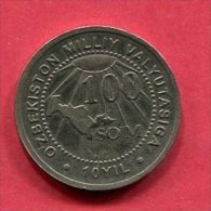 100 SOM   ( KM ) TTB 4 - Uzbenisktán