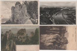 4 X AK Bastei Rathen Sächsische Schweiz Lot Sammlung - Bastei (sächs. Schweiz)