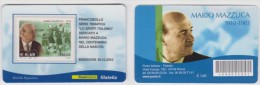 2010 - ITALIA -  TESSERA  FILATELICA   "CENTENARIO DELLA NASCITA DI MARIO MAZZUCA" - Cartes Philatéliques