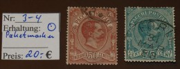 Italia  Michel Nr:  3 -4    Gestempelt Used  #4258 - Paketmarken