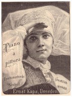 Original Werbung - 1888 - Ernst Kaps In Dresden , Piano A Pittura , Klavier , Flügel !! - Ottica