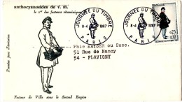 PARIS (75). FLAVIGNY-SUR-MOSELLE.( 54 ) JOURNEE DU TIMBRE.1967. - Tag Der Briefmarke