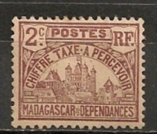 Timbres - France (ex-colonies Et Protectorats) - Madagascar - Timbres-taxe - 2 C. - - Portomarken