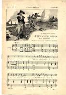 Ced , Participation Musicale , LE MOUCHOIR ROUGE DE CHOLET , T. Botrel , 1899 , 8 Pages ,  2 Scans ,  Frais Fr : 1.60€ - Scores & Partitions