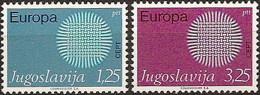 YUGOSLAVIA 1970 Europa Set MNH - Unused Stamps